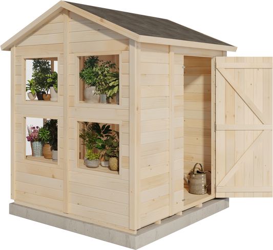 Storehaus Pflanzschuppen mit Satteldach 186 x 186 cm