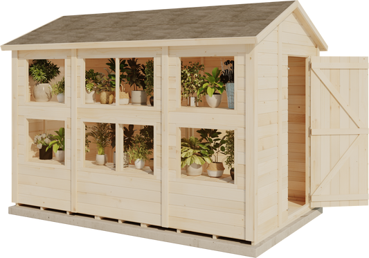 Storehaus Pflanzschuppen mit Satteldach 306 x 186 cm