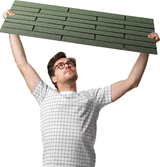 Grüne Schindeln 8 m²