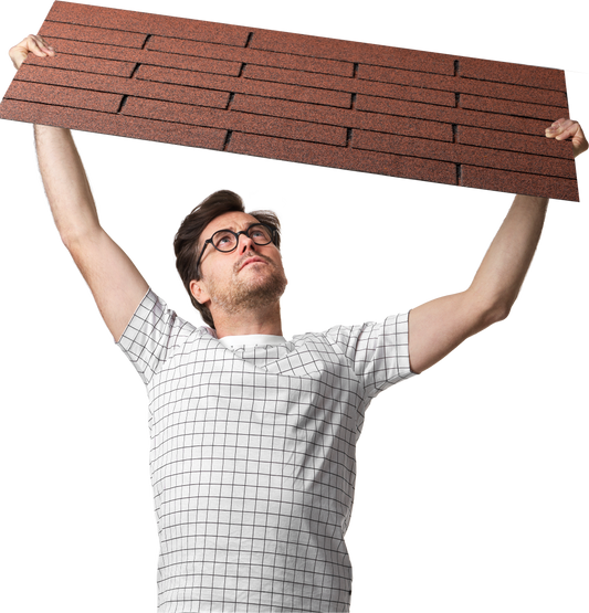 Rote Dachschindel 8 m²