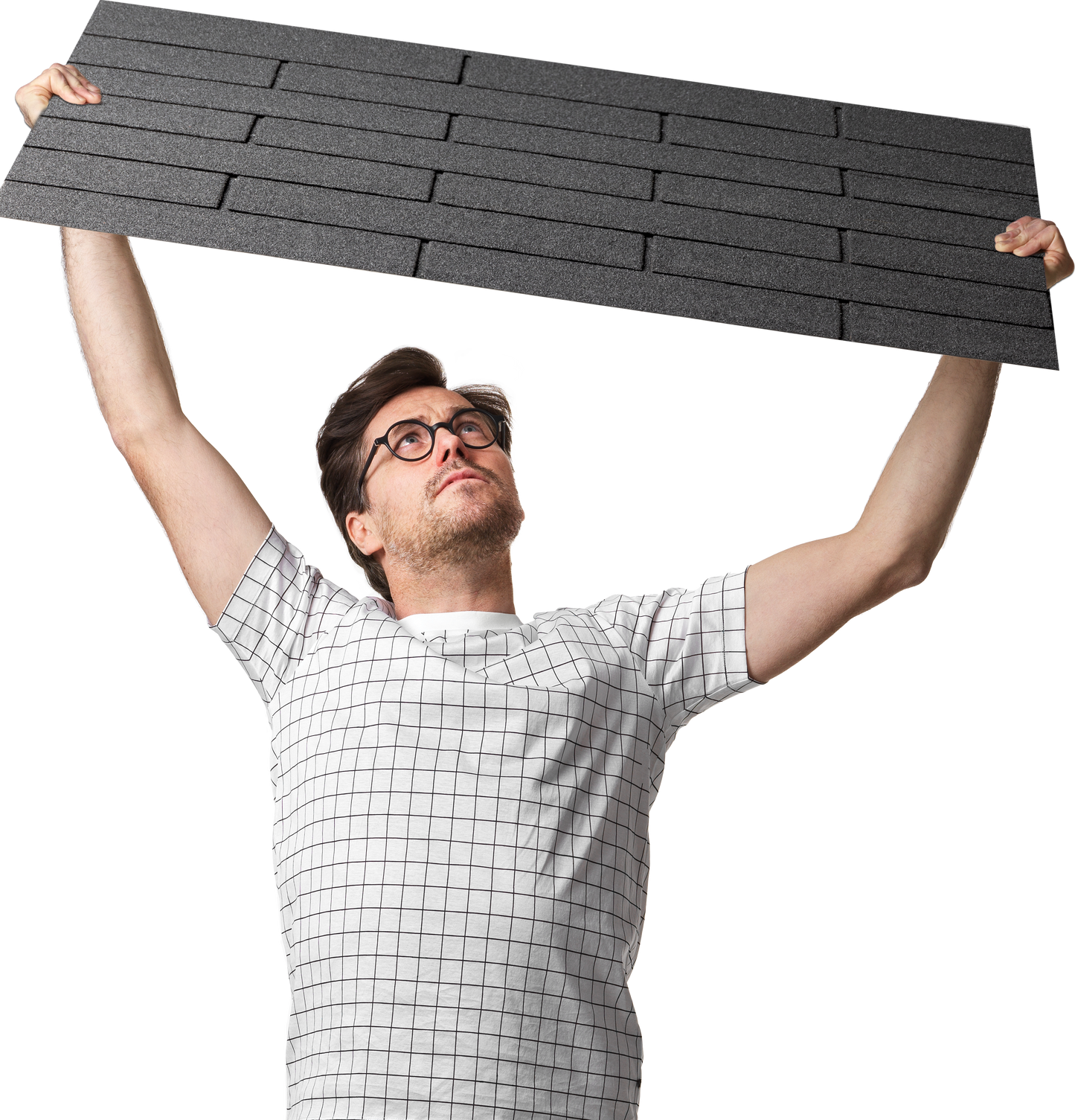 Schwarze Dachschindeln 3 m²