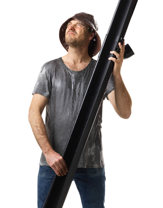 Entwässerung für Satteldach 2 m